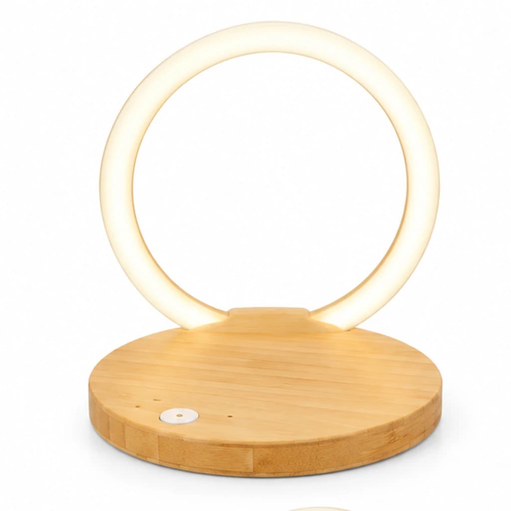 Caricabatterie wireless con lampada