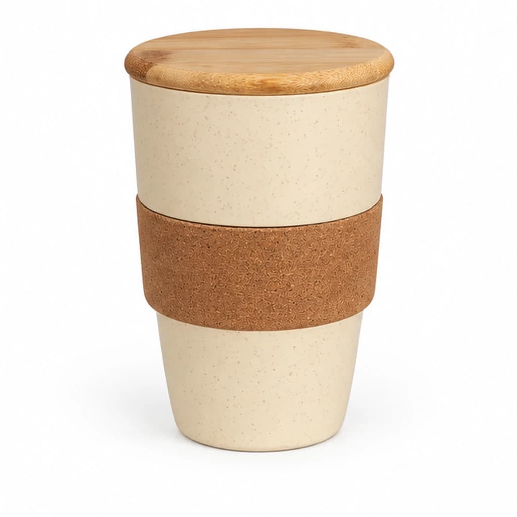 Tazza termica in bambù