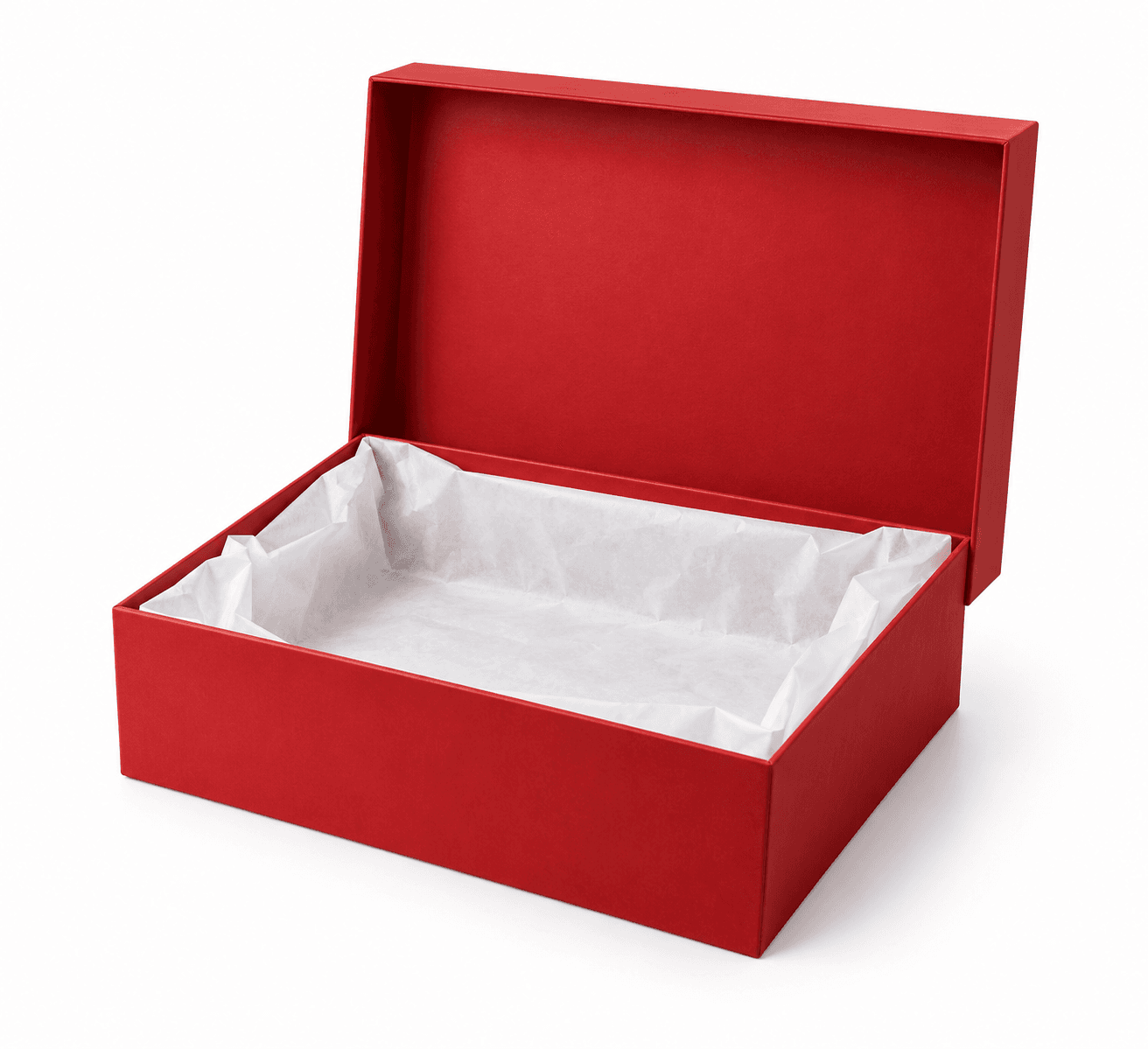 Scatola regalo natalizia rossa