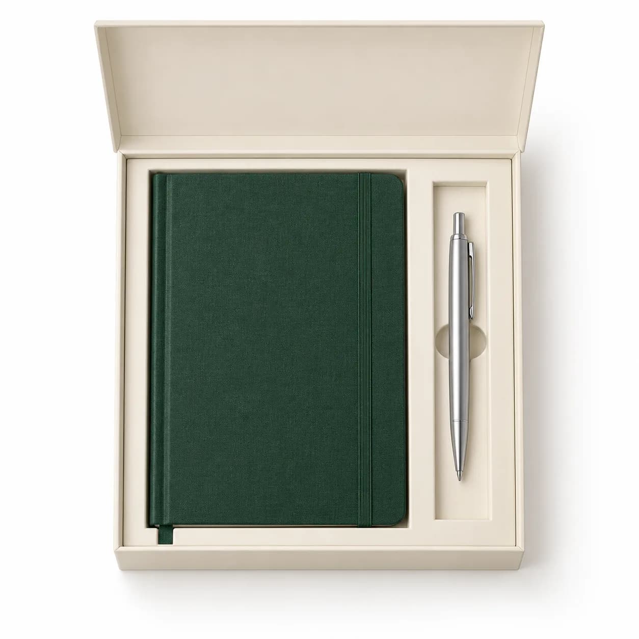 Kit agenda verde e penna